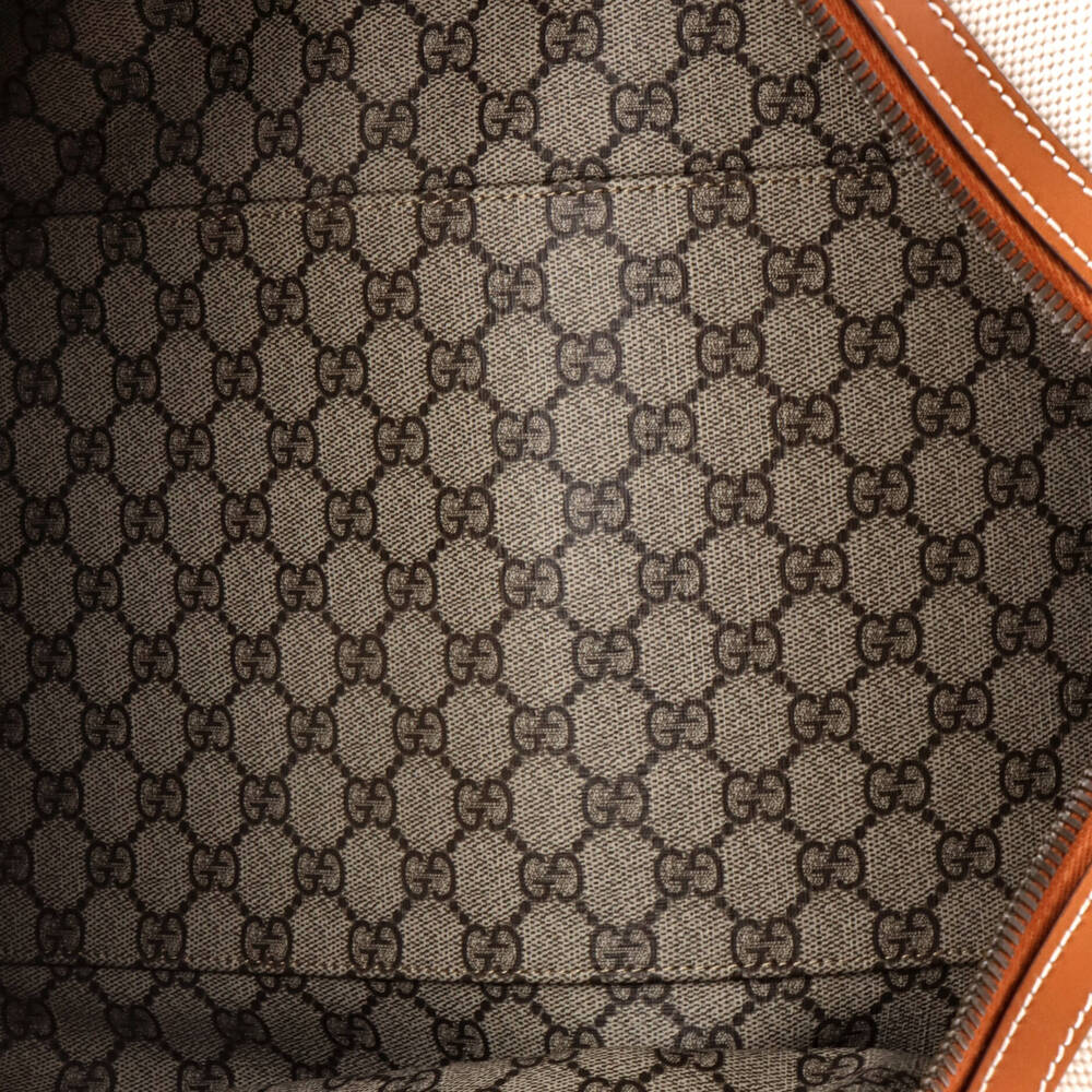 Gucci Large Logo Convertible Duffle Bag Printed Canvas - Picture 5 of 7